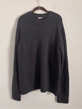 NWOT Pact Men's Size XL Gray High Country Knit Crew Neck Sweater